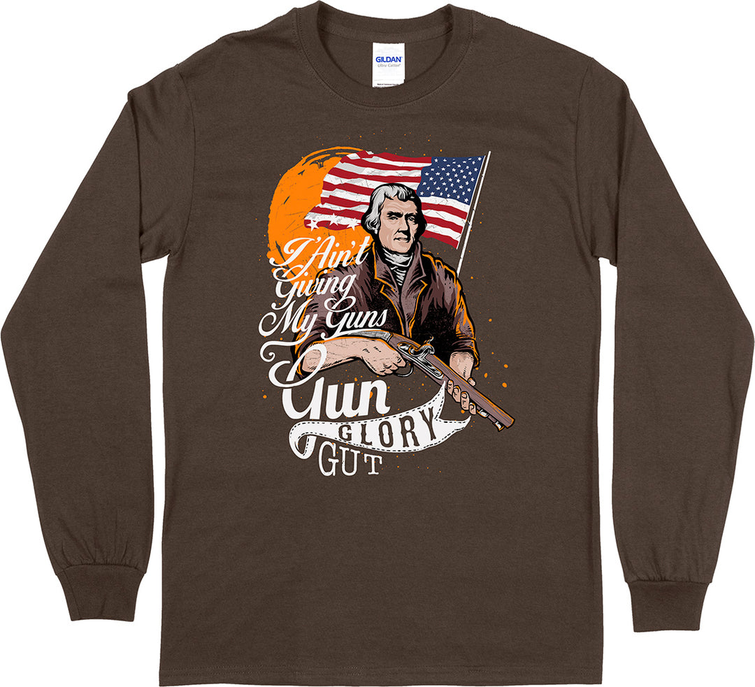 I Ain't Giving My Guns... Long Sleeve Men's T-Shirt