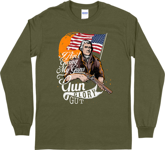 I Ain't Giving My Guns... Long Sleeve Men's T-Shirt