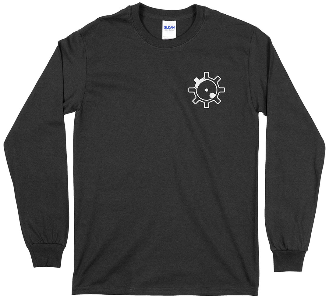 AR-15 RIfle Bolt Face Pro Gun Men's Long Sleeve T-Shirt - Black