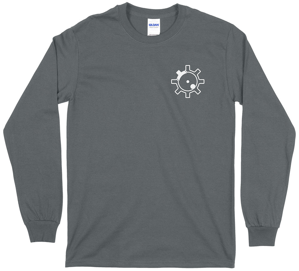 AR-15 RIfle Bolt Face Pro Gun Men's Long Sleeve T-Shirt - Charcoal