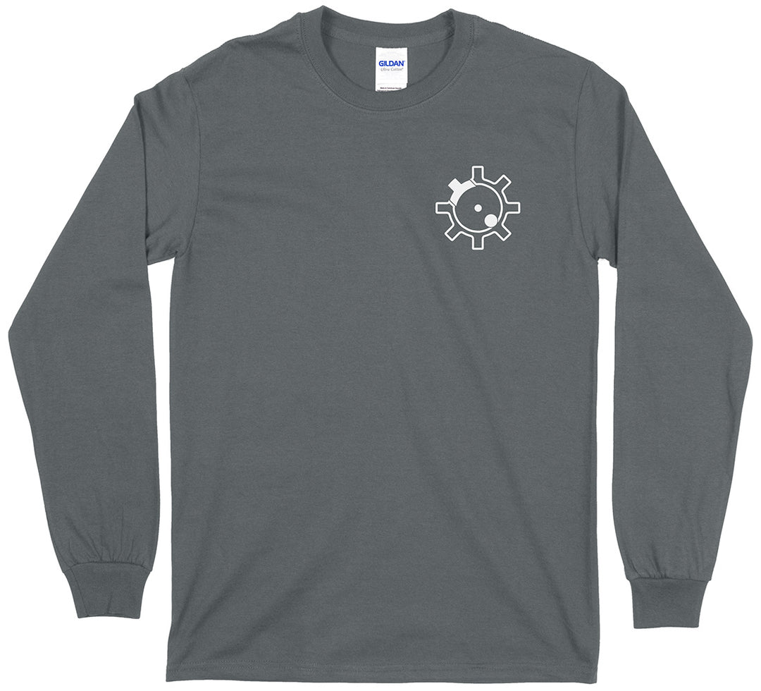 AR-15 RIfle Bolt Face Pro Gun Men's Long Sleeve T-Shirt - Charcoal