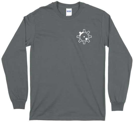 AR-15 RIfle Bolt Face Pro Gun Men's Long Sleeve T-Shirt - Charcoal