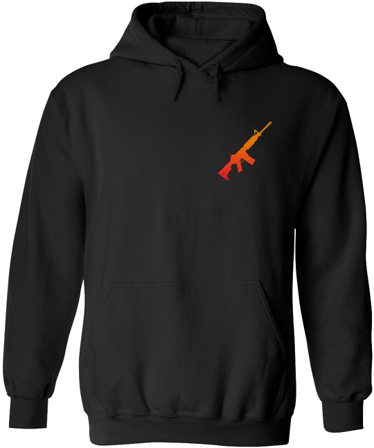 AR-15 Silhouette Men's Hoodie