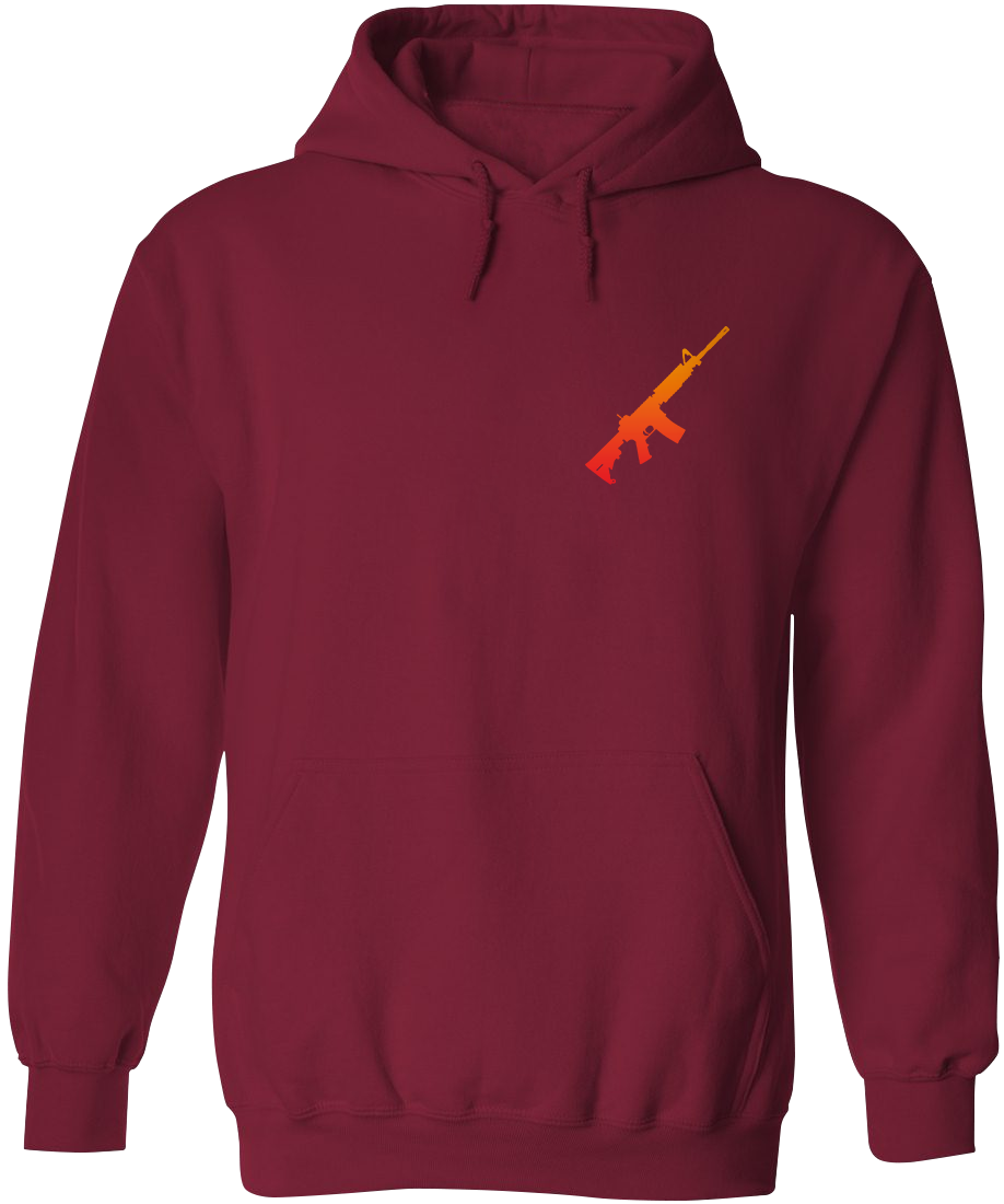 AR-15 Silhouette Men's Hoodie