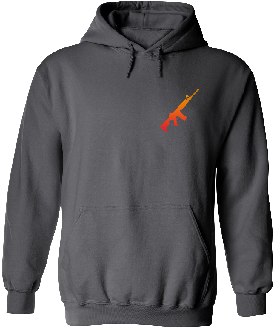 AR-15 Silhouette Men's Hoodie