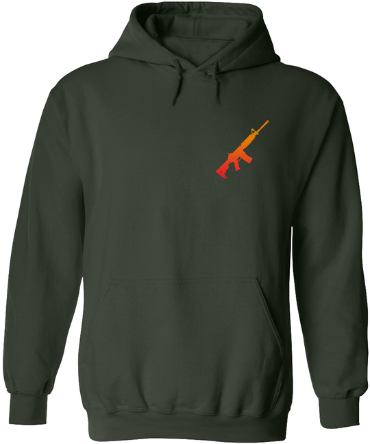 AR-15 Silhouette Men's Hoodie