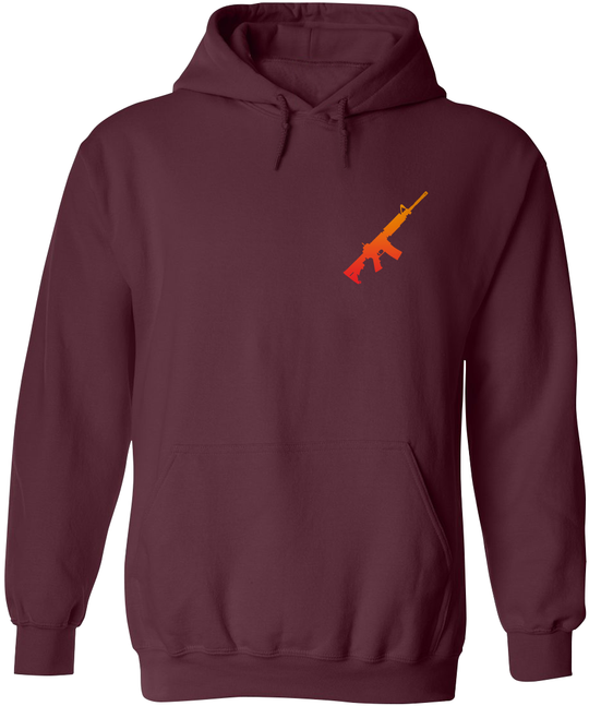 AR-15 Silhouette Men's Hoodie