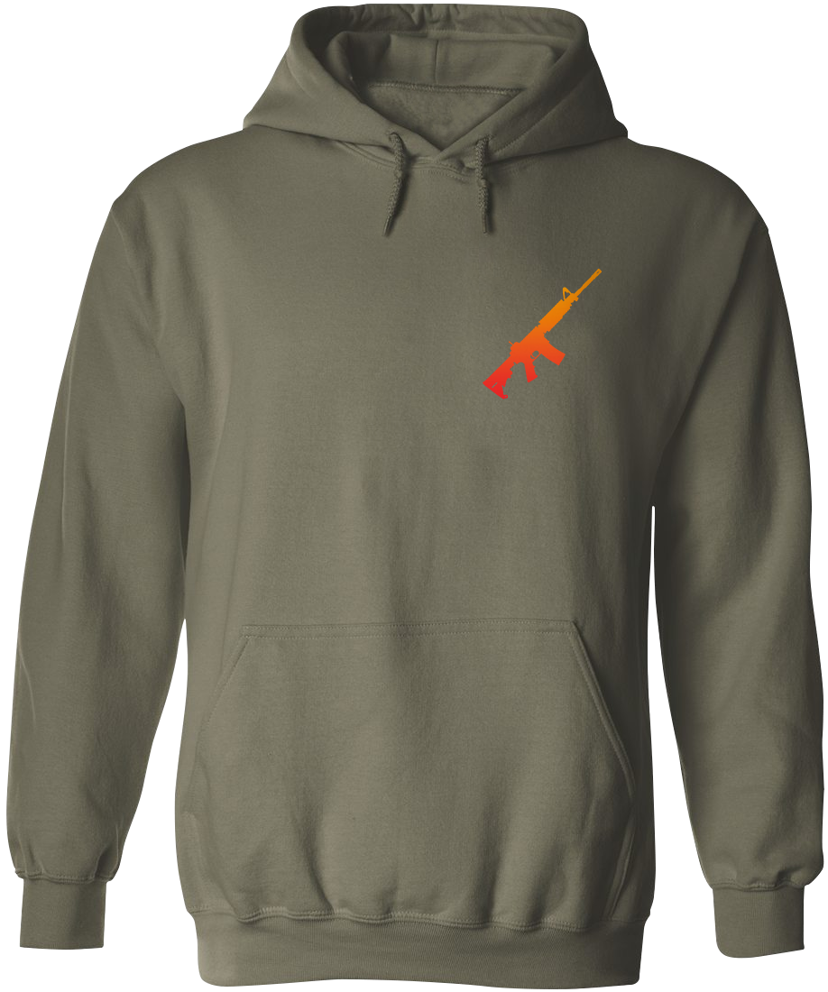 AR-15 Silhouette Men's Hoodie