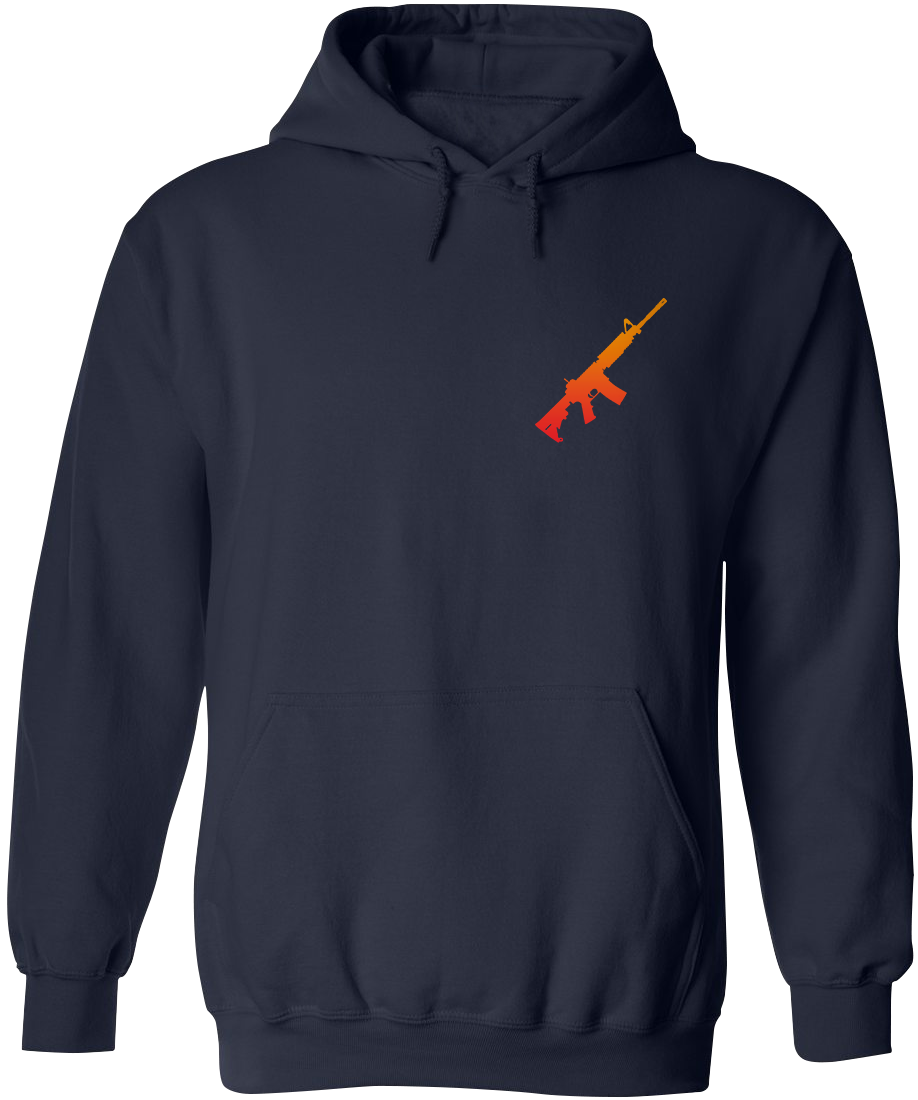 AR-15 Silhouette Men's Hoodie