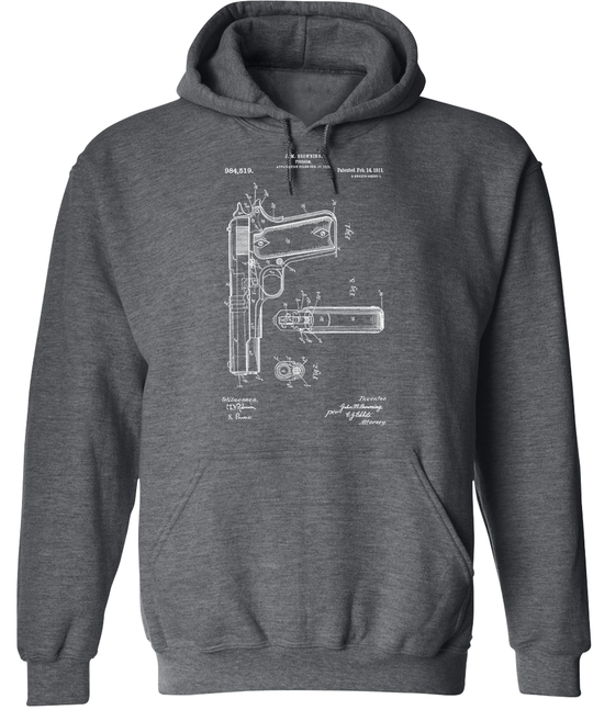 Colt 1911 Handgun Patent Men's Hoodie