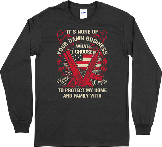 It's None of Your Business... Long Sleeve Men's T-Shirt