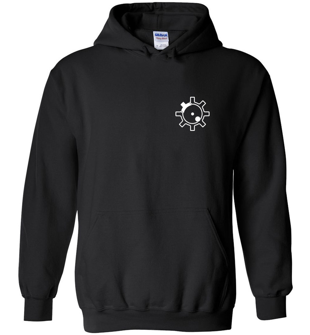 AR-15 Bolt Face - Men's Pro Gun Hoodie - Black