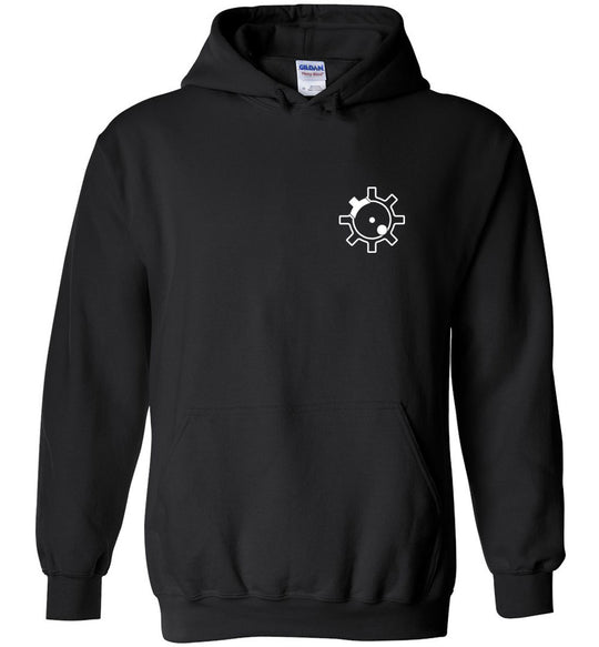 AR-15 Bolt Face - Men's Pro Gun Hoodie - Black