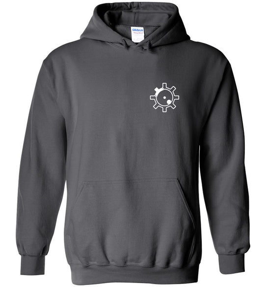 AR-15 Bolt Face - Men's Pro Gun Hoodie - Dark Grey