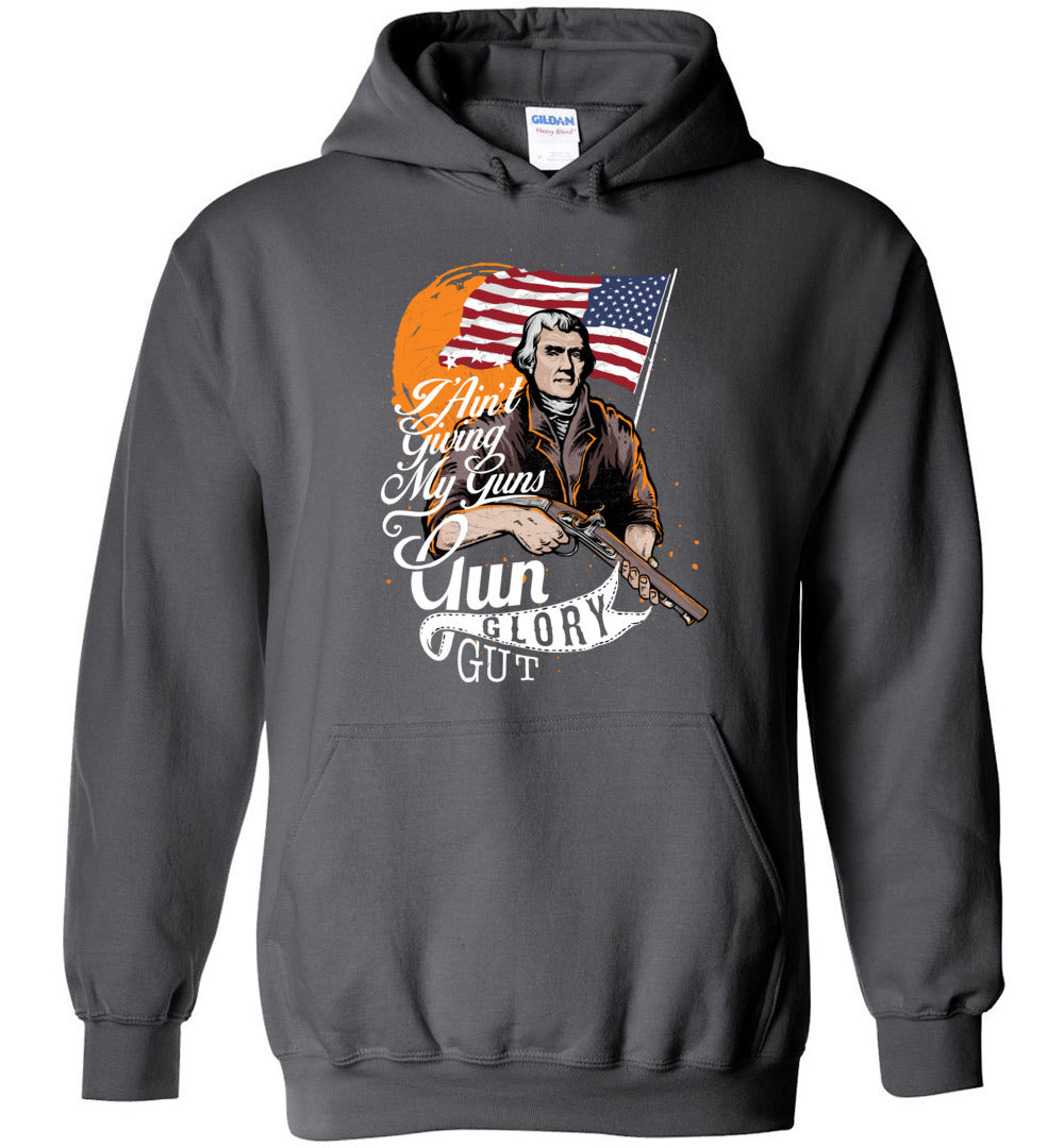 I Ain't Giving My Guns - Men’s 2nd Amendment Hoodie - Charcoal