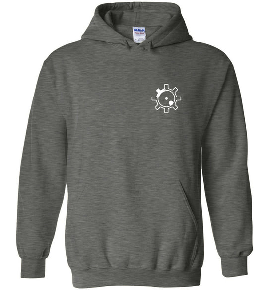 AR-15 Bolt Face - Men's Pro Gun Hoodie - Dark Heather