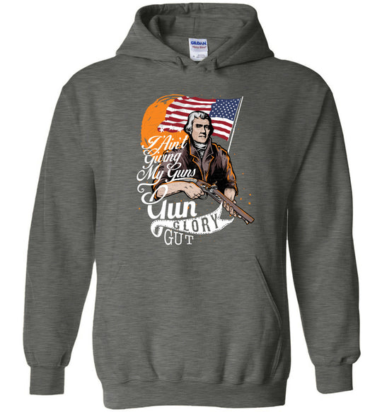 I Ain't Giving My Guns - Men’s 2nd Amendment Hoodie - Dark Heather