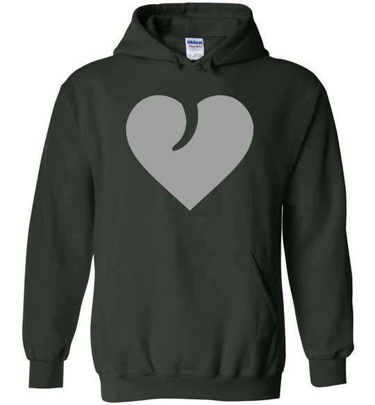 I Love Guns, Heart and Trigger - Men's 2nd Amendment Apparel - Green Hoodie