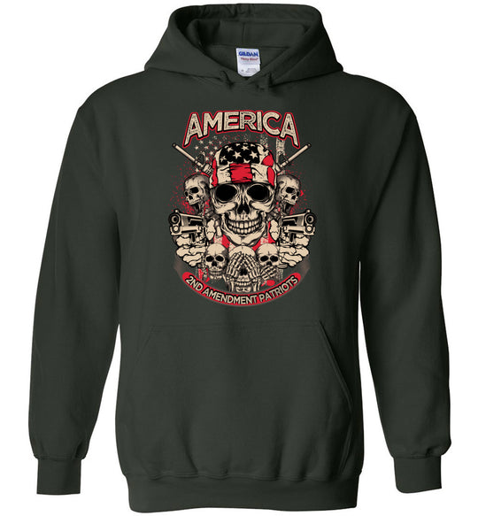 2nd Amendment Patriots - Pro Gun Men's Apparel - Green Hoodie