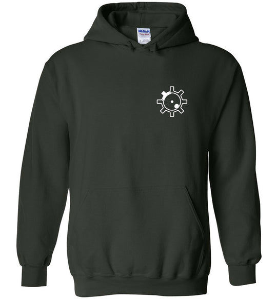 AR-15 Bolt Face - Men's Pro Gun Hoodie - Green