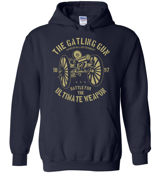 The Gatling Gun - Men’s Pro Gun Hoodie - Navy