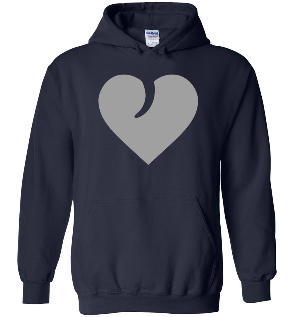 I Love Guns, Heart and Trigger - Men's 2nd Amendment Apparel - Navy Hoodie