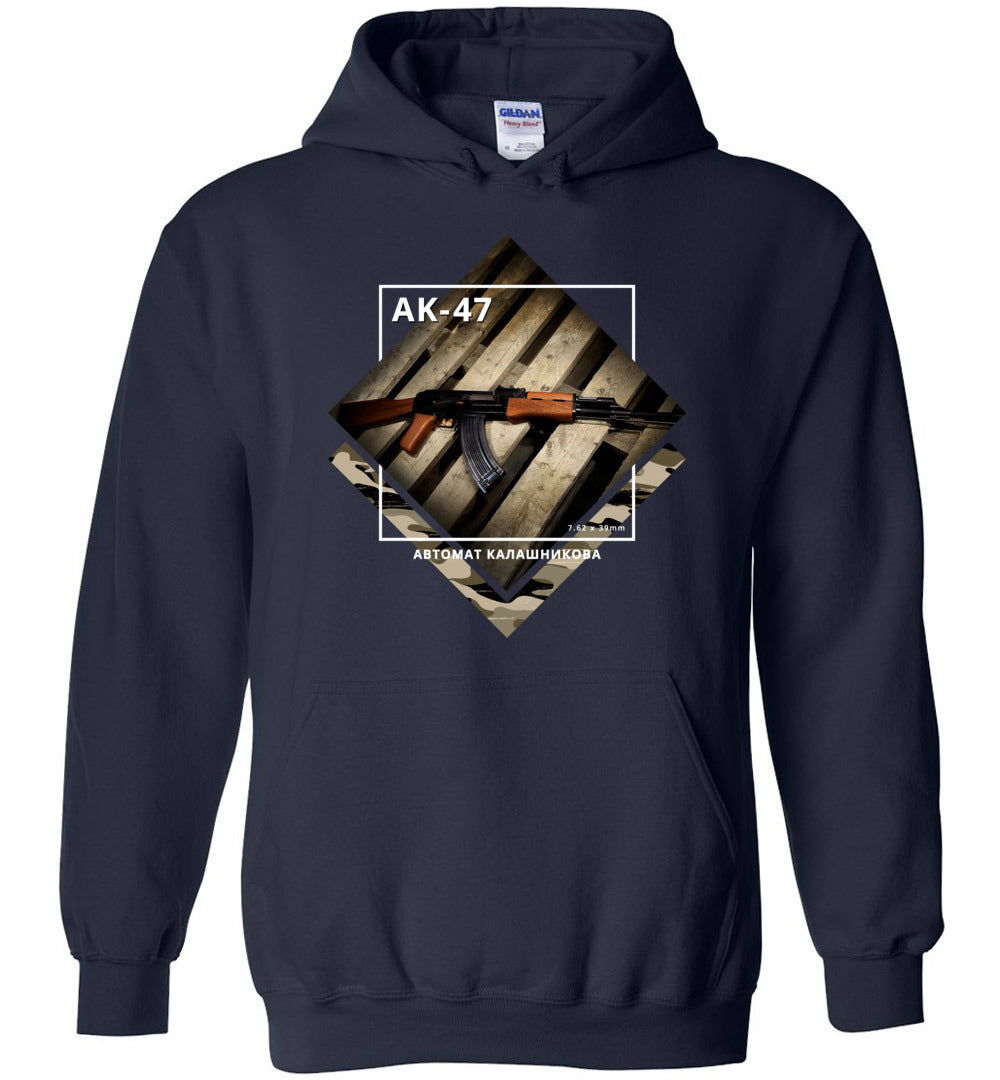 AK-47 Rifle - Tactical Men's Apparel - Navy Hoodie