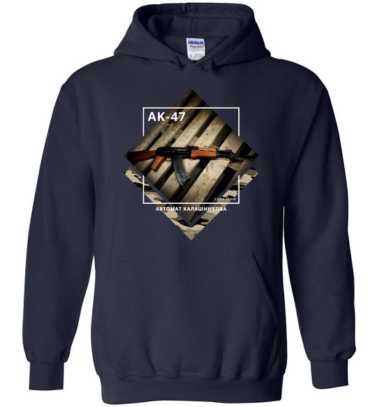 AK-47 Rifle - Tactical Men's Apparel - Navy Hoodie