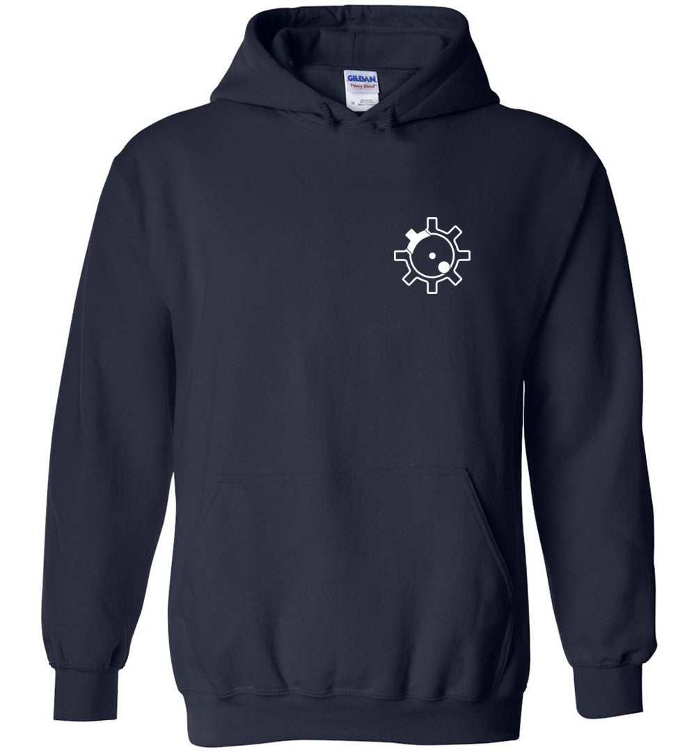 AR-15 Bolt Face - Men's Pro Gun Hoodie - Navy