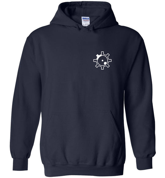 AR-15 Bolt Face - Men's Pro Gun Hoodie - Navy