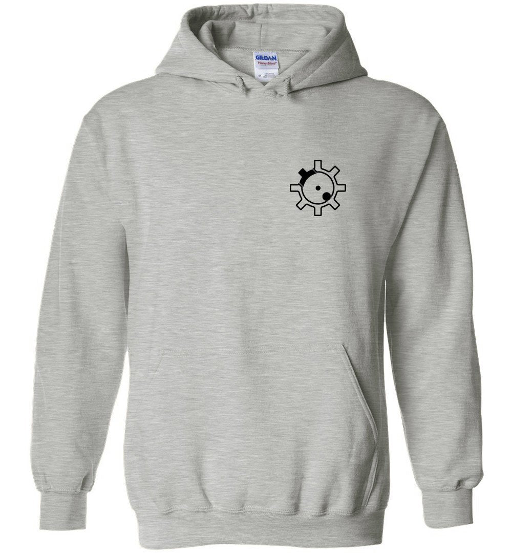 AR-15 Bolt Face - Men's Pro Gun Hoodie - Sports Grey