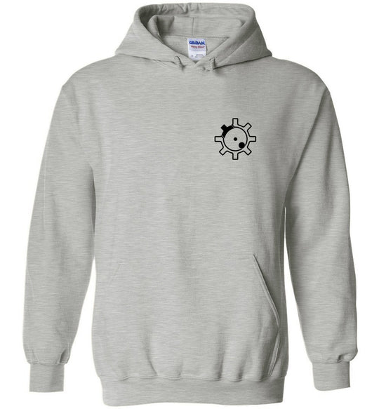 AR-15 Bolt Face - Men's Pro Gun Hoodie - Sports Grey