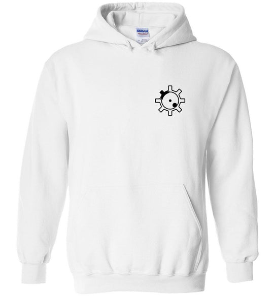 AR-15 Bolt Face - Men's Pro Gun Hoodie - White
