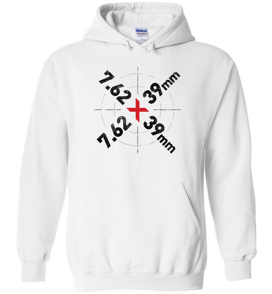 7.62 x 39mm Caliber Ammo AK-47 Tactical Gun Hoodie - White