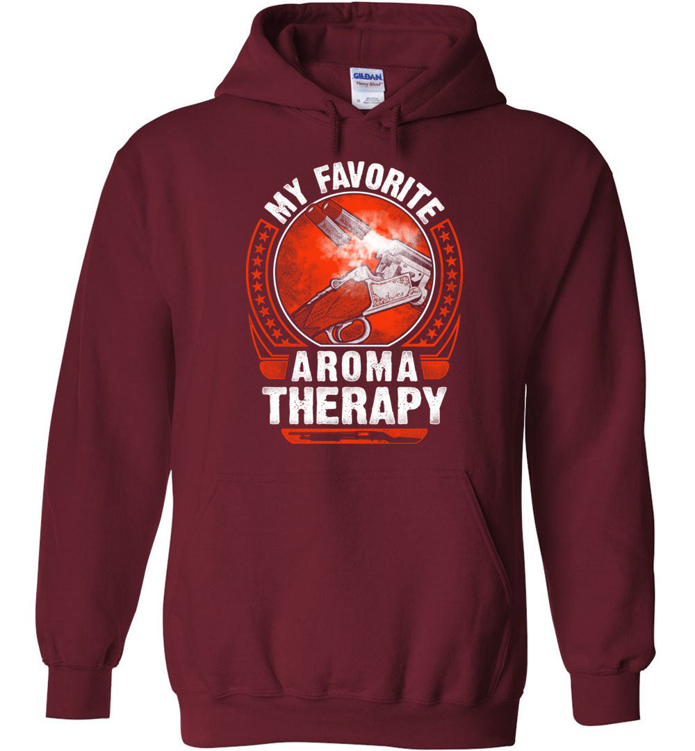 My Favorite Aroma Therapy - Pro Gun Men's Hoodie - Garnet