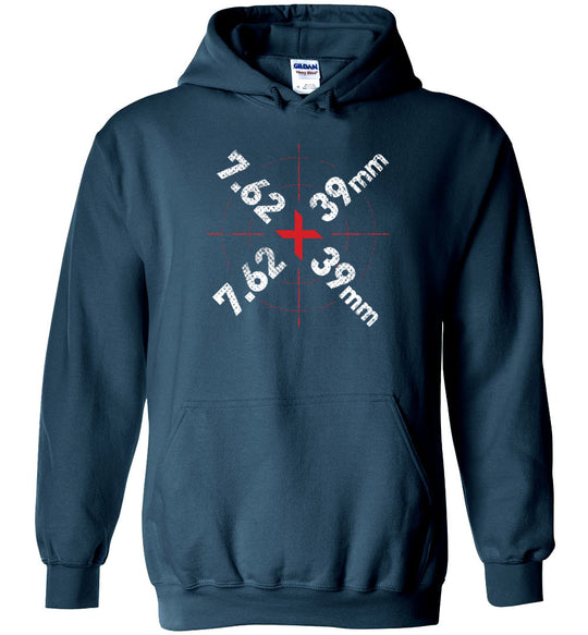 7.62 x 39mm Caliber Ammo AK-47 Tactical Gun Hoodie - Legion Blue