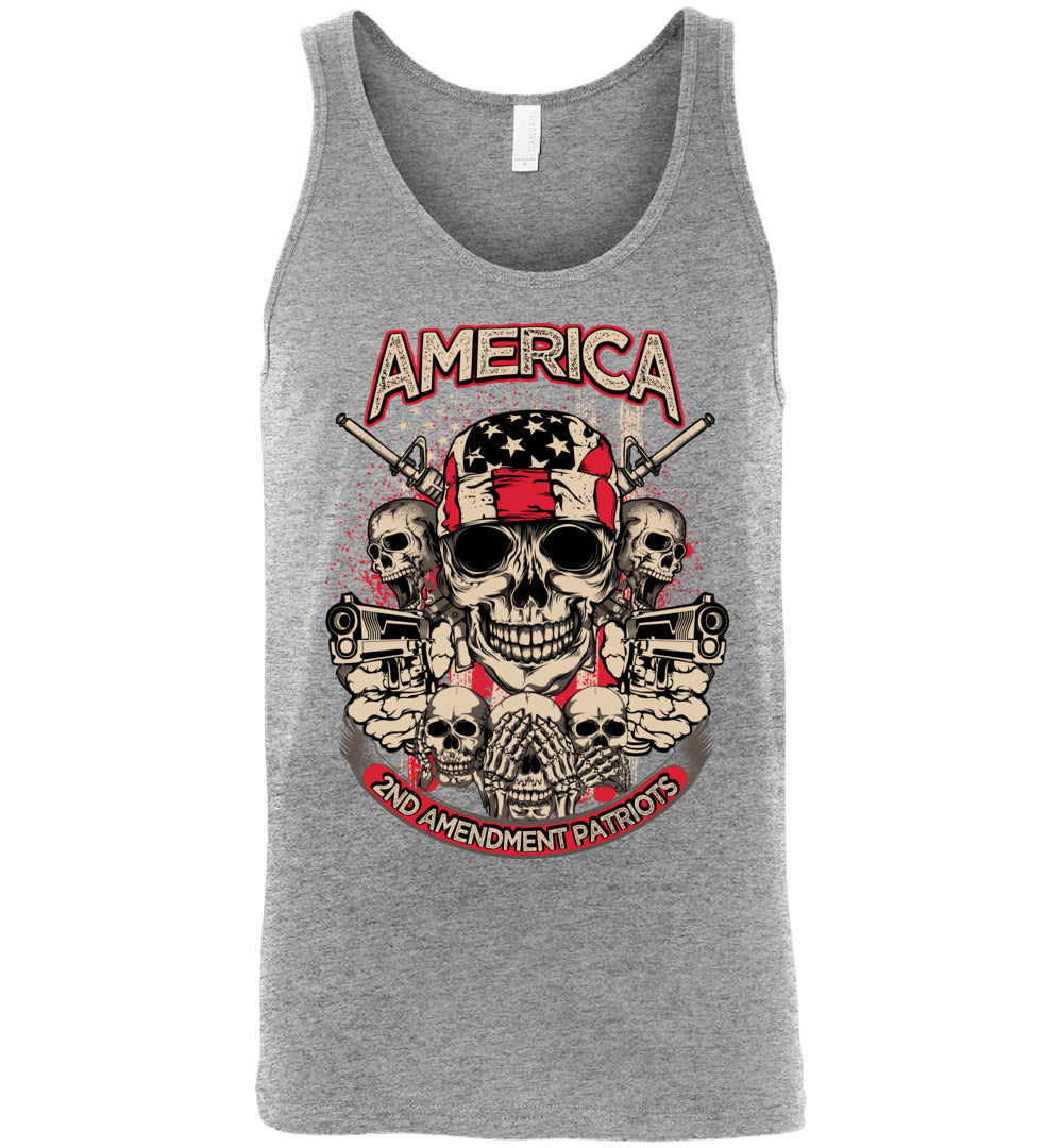 2nd Amendment Patriots - Pro Gun Men's Apparel - Athletic Heather Tank Top