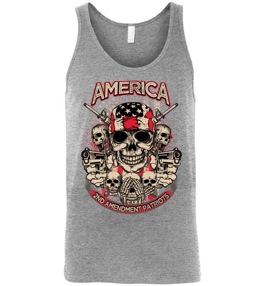 2nd Amendment Patriots - Pro Gun Men's Apparel - Athletic Heather Tank Top