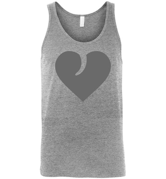 I Love Guns, Heart and Trigger - Men's 2nd Amendment Apparel - Athletic Heather Tank Top