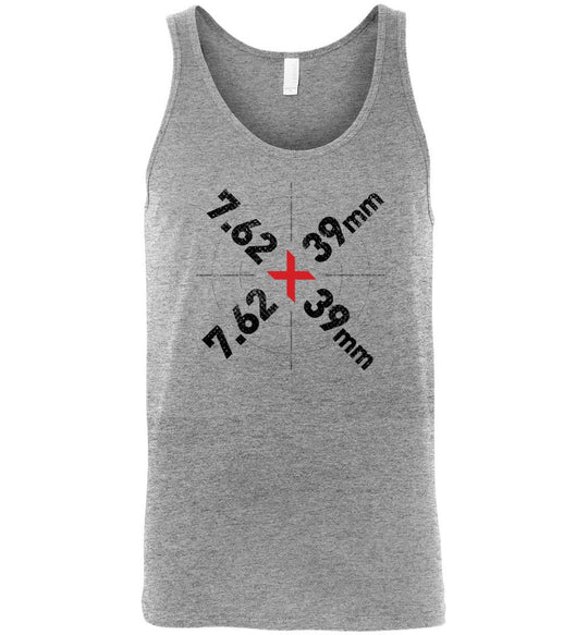 7.62 x 39mm Caliber Ammo AK-47 Tactical Gun Men's Tank Top - Athletic Heather