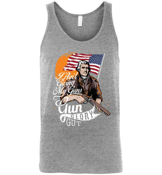 I Ain't Giving My Guns - Men's 2nd Amendment Tank Top - Athletic Heather