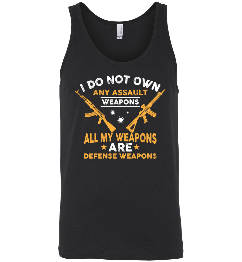 I Do Not Own Any Assault Weapons - 2nd Amendment Men's Tank Top - Black