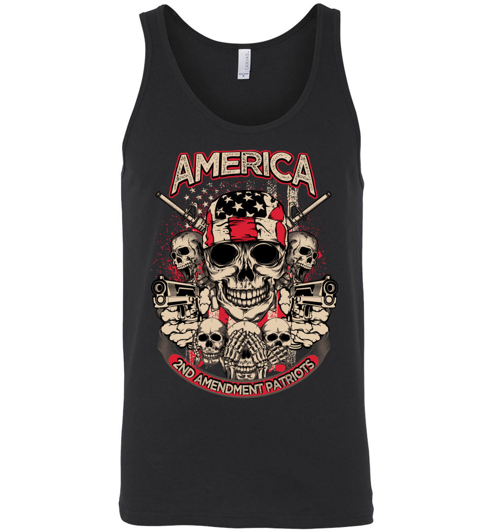 2nd Amendment Patriots - Pro Gun Men's Apparel - Black Tank Top