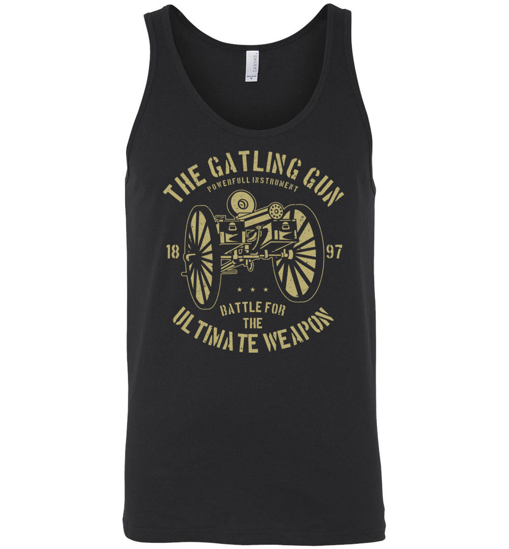 The Gatling Gun - Men's Pro Gun Tank Top - Black