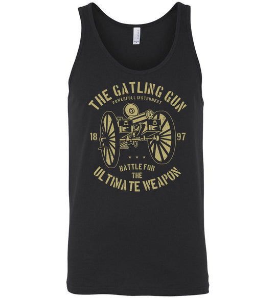 The Gatling Gun - Men's Pro Gun Tank Top - Black