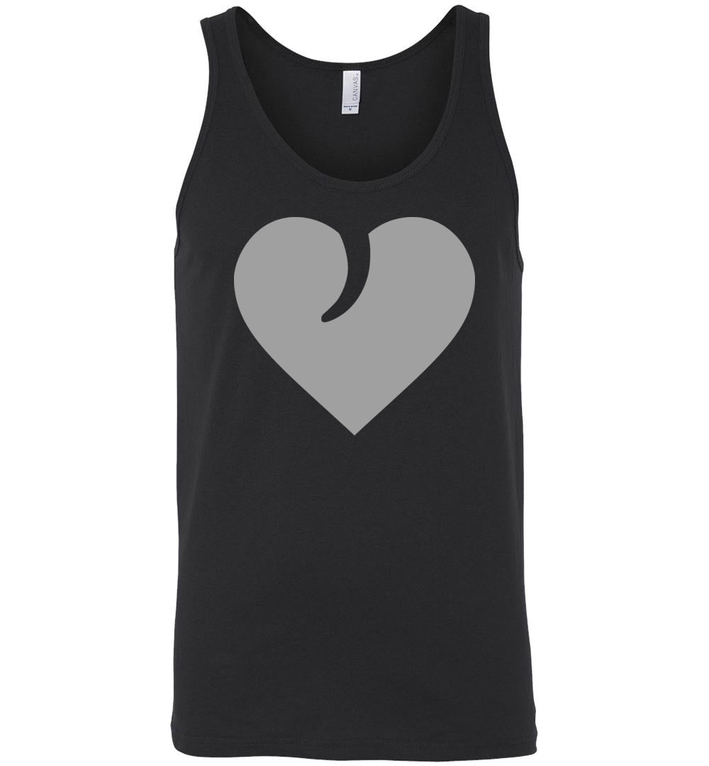 I Love Guns, Heart and Trigger - Men's 2nd Amendment Apparel - Black Tank Top