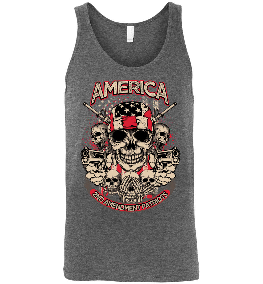 2nd Amendment Patriots - Pro Gun Men's Apparel - Deep Heather Tank Top