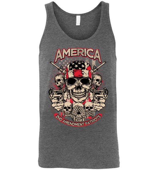 2nd Amendment Patriots - Pro Gun Men's Apparel - Deep Heather Tank Top