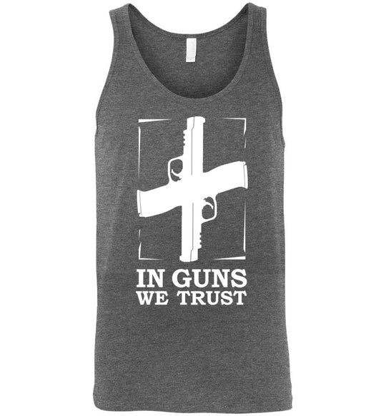 In Guns We Trust - Shooting Men's Tank Top - Deep Heather