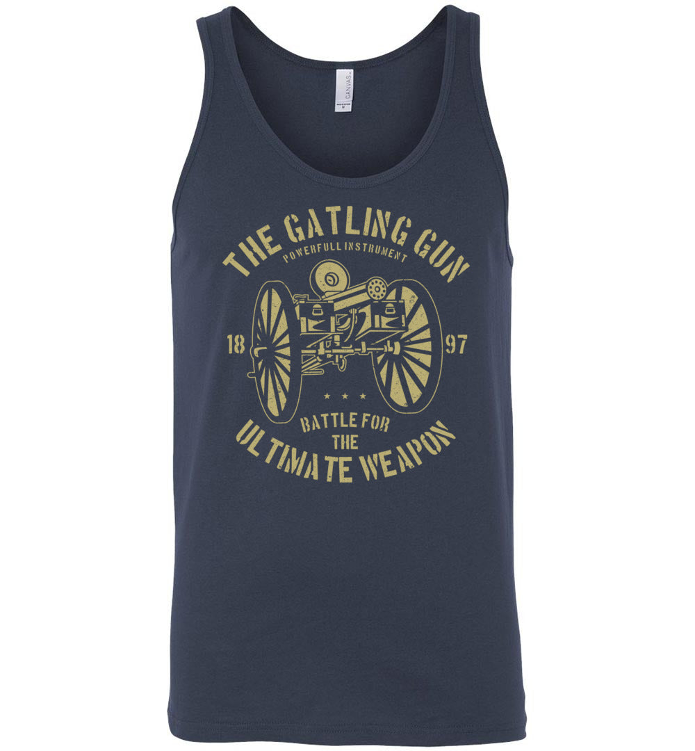 The Gatling Gun - Men's Pro Gun Tank Top - Navy